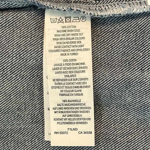 French Connection Linaira Denim Sheath Women’s Dress Size Medium - Picture 7 of 8